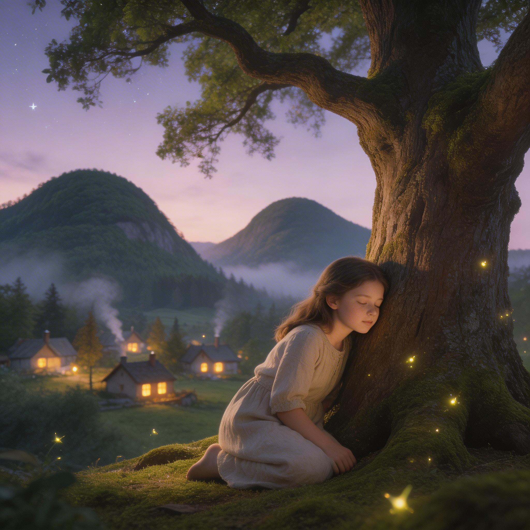 Bedtime Story. Once upon a time, in a village nestled between two sleeping mountains, there lived a girl who could hear the dreams of trees. Every night, she would press her...