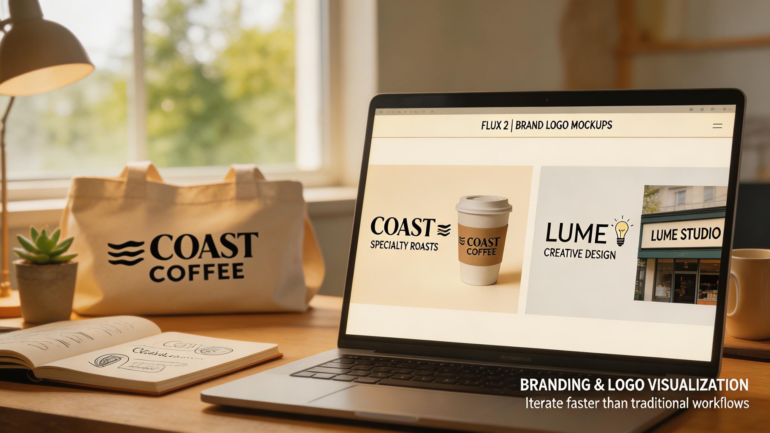 Branding & Logo Visualization. Flux 2's text rendering makes it ideal for visualizing brand concepts, logo mockups, signage, and packaging designs. Iterate on typography-heavy...