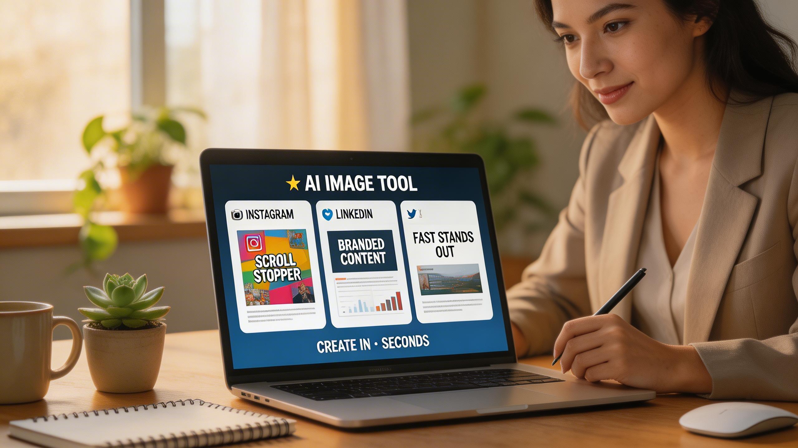 Social Media Content. Create scroll-stopping visuals for Instagram, LinkedIn, and X. Generate custom illustrations, infographic backgrounds, and branded imagery that stands...