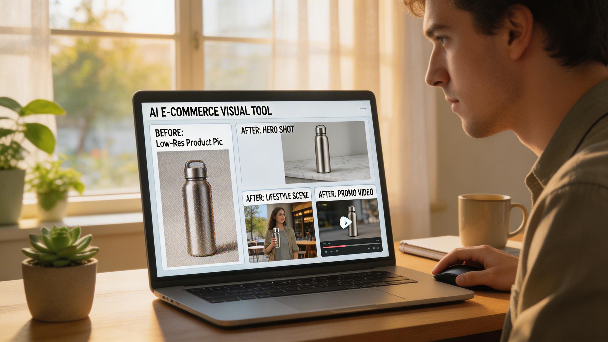 E-Commerce Product Visuals. Transform basic product photos into professional hero shots, lifestyle scenes, and short promotional videos. Image-to-image editing and upscaling...