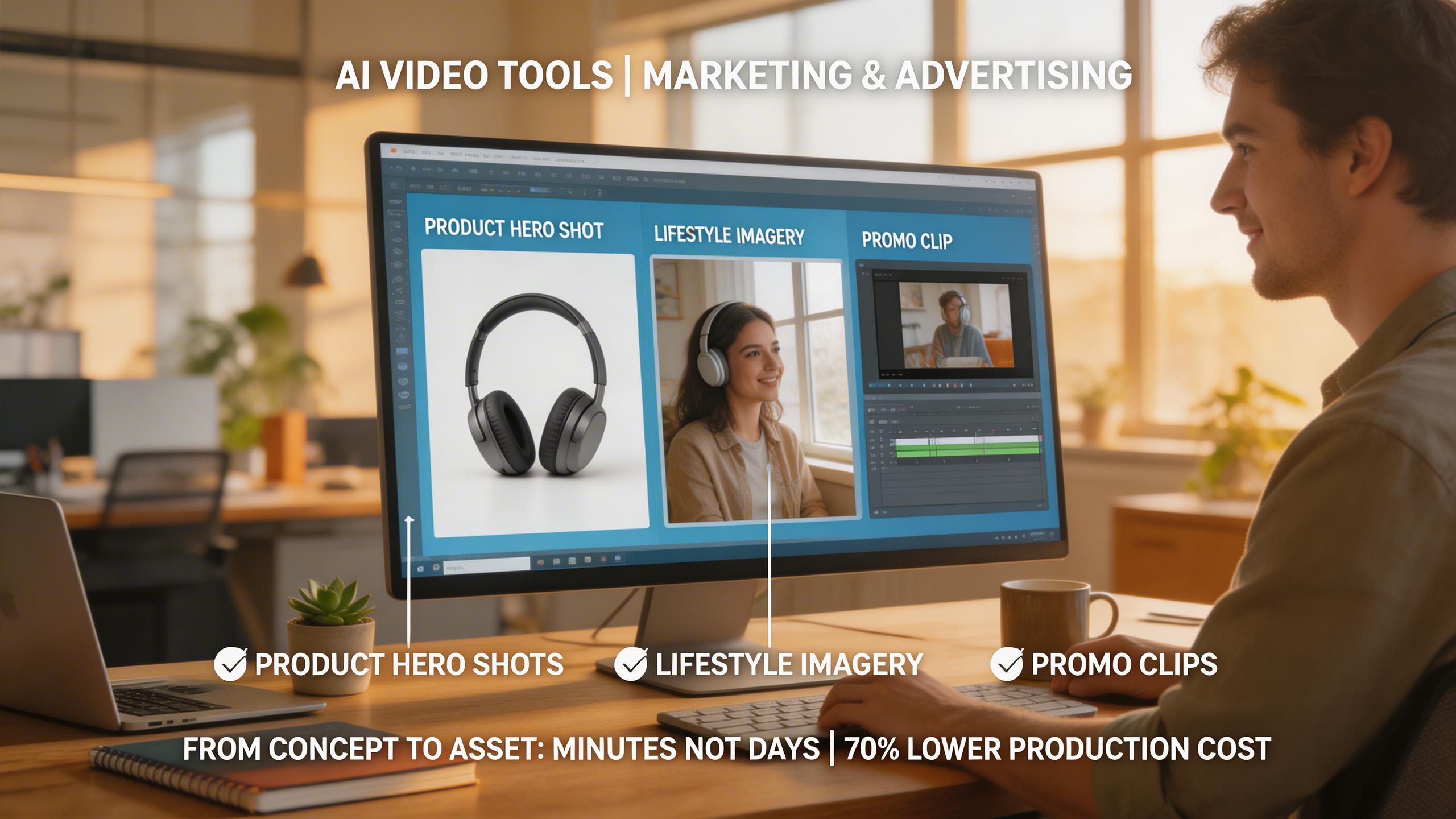 Marketing & Advertising. Produce product hero shots, lifestyle imagery, and promotional video clips at a fraction of traditional production cost. From concept to final asset...