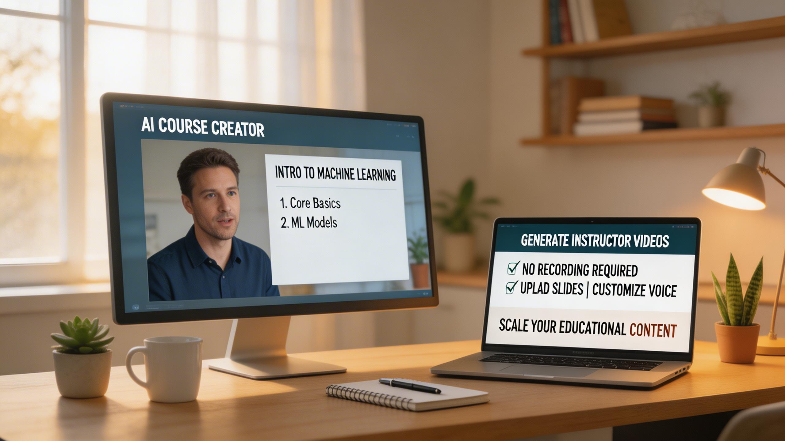Online Courses & Lectures. Generate full-length instructor videos for online courses without needing to record. Perfect for scaling educational content.. Educators & Course...