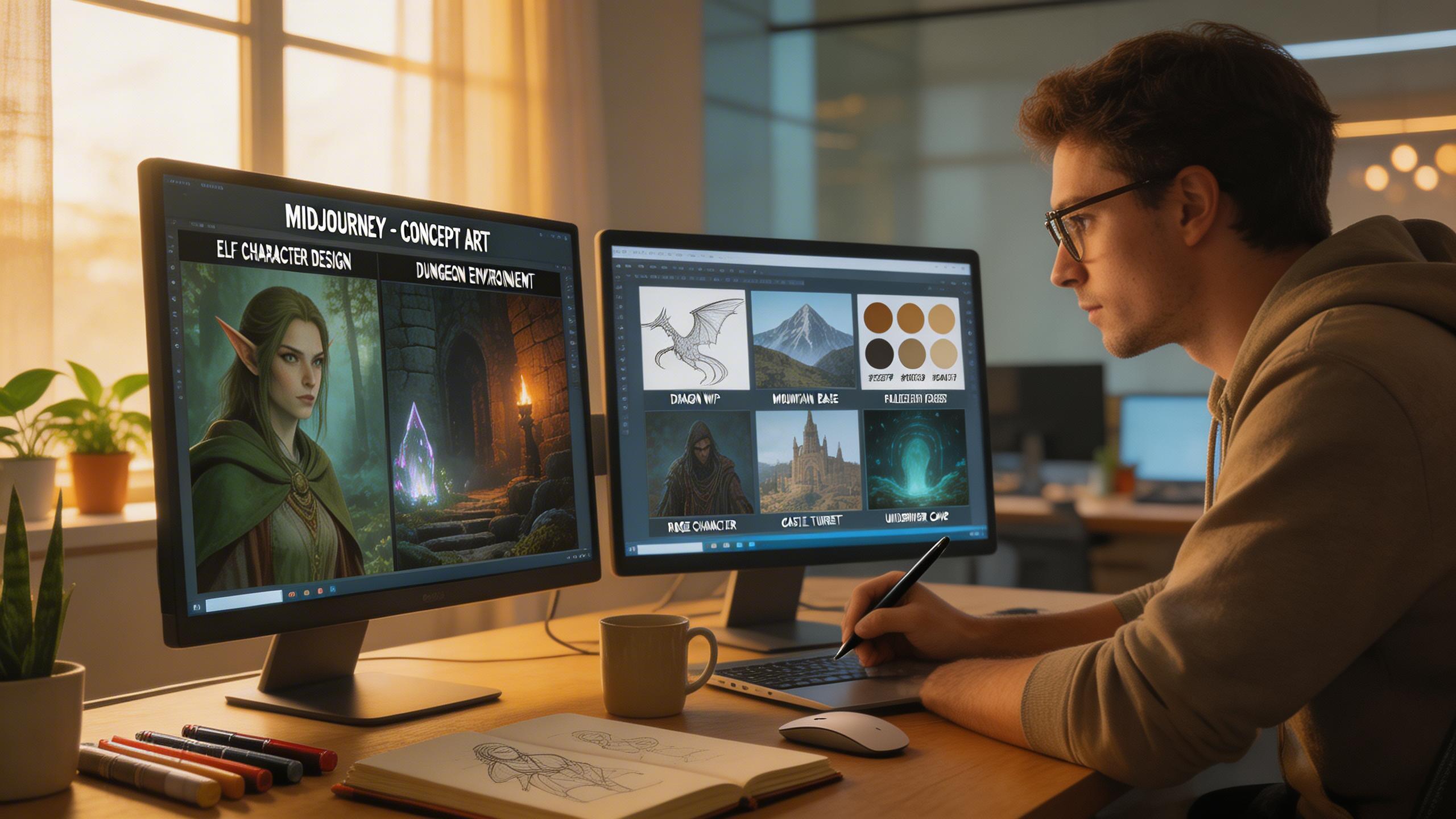 Concept Art & Illustration. Rapidly explore visual concepts for games, films, and publications. Midjourney's artistic quality makes it the go-to tool for concept artists —...
