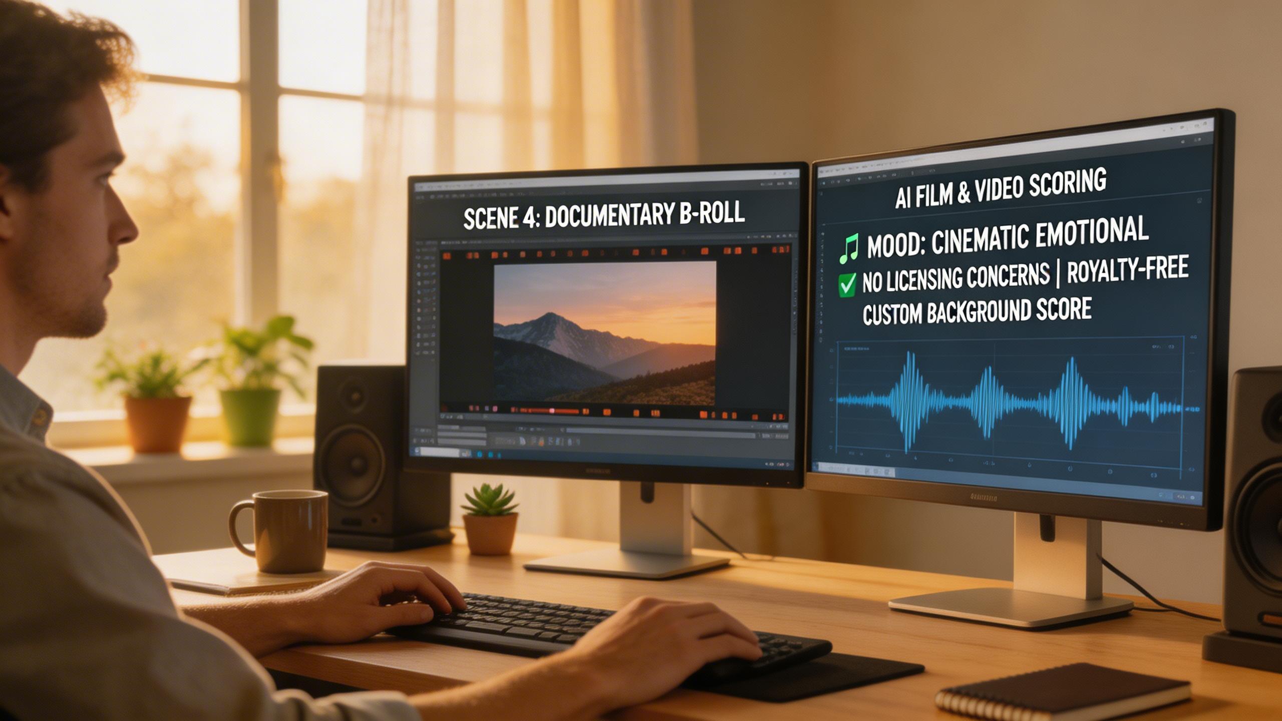 Film & Video Scoring. Create custom soundtracks and background scores for films, documentaries, and video content. Generate mood-specific music that perfectly complements your...