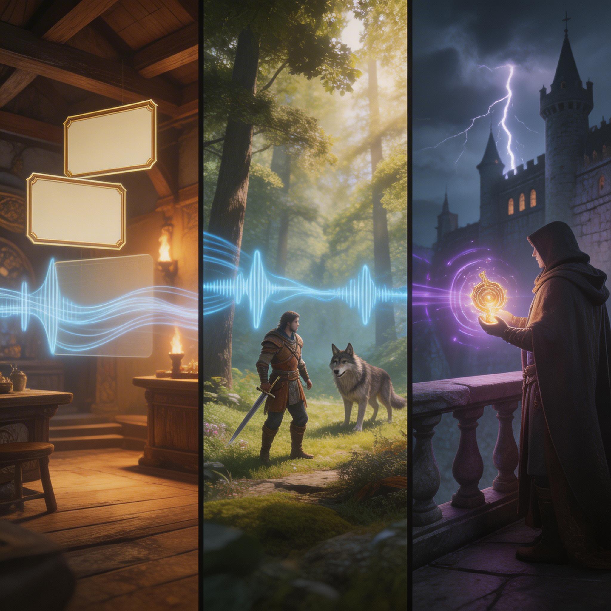 Game Audio. Produce dynamic game soundtracks, ambient background music, and event-triggered audio cues. Generate multiple variations for different game levels, menus, and...