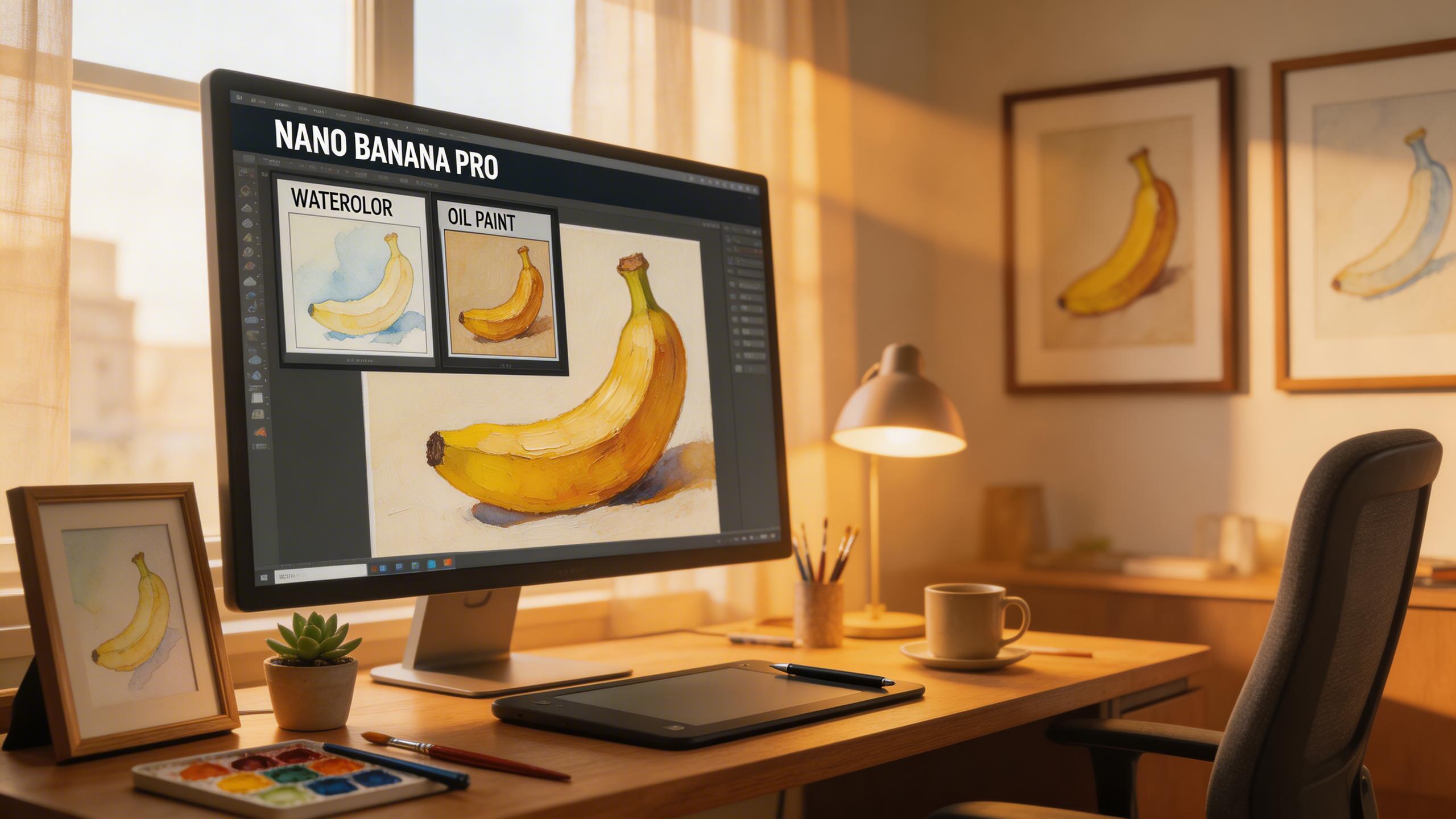 Fine Art & Illustration. Produce museum-quality digital art, book illustrations, and gallery-ready pieces. Nano Banana Pro's style fidelity captures artistic nuances from oil...