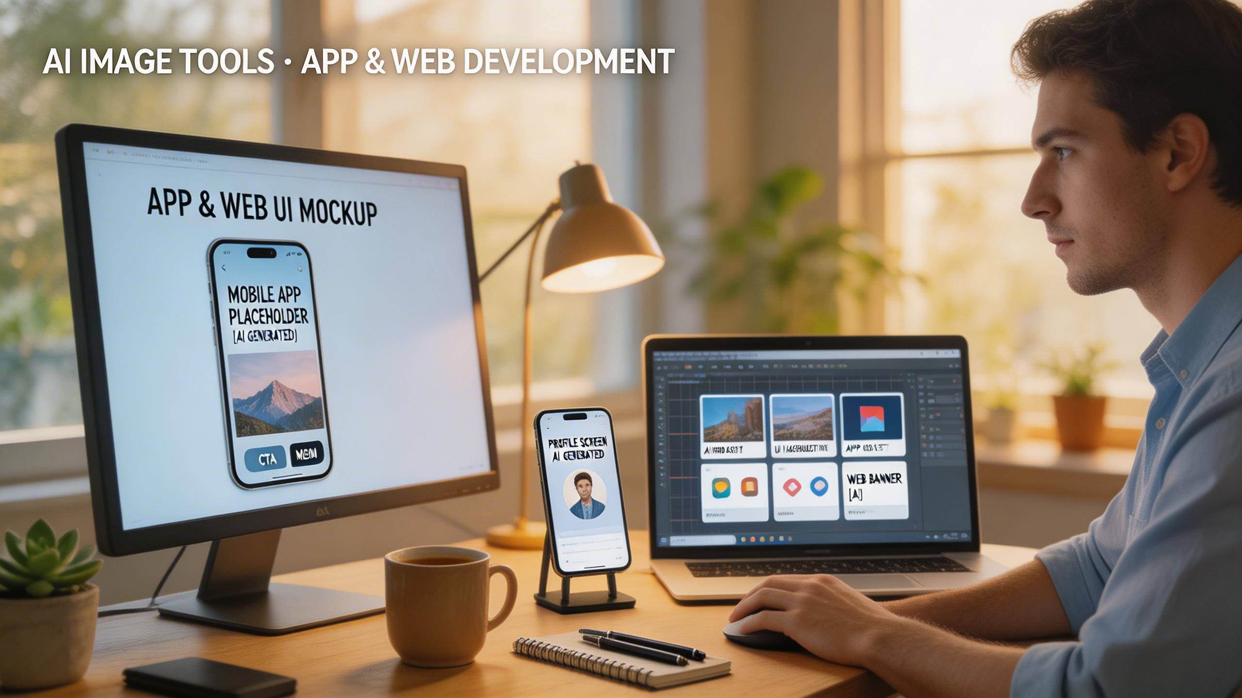 App & Web Development. Generate placeholder images, UI mockups, and design assets for web and mobile applications. Quickly prototype visual ideas and create custom graphics...