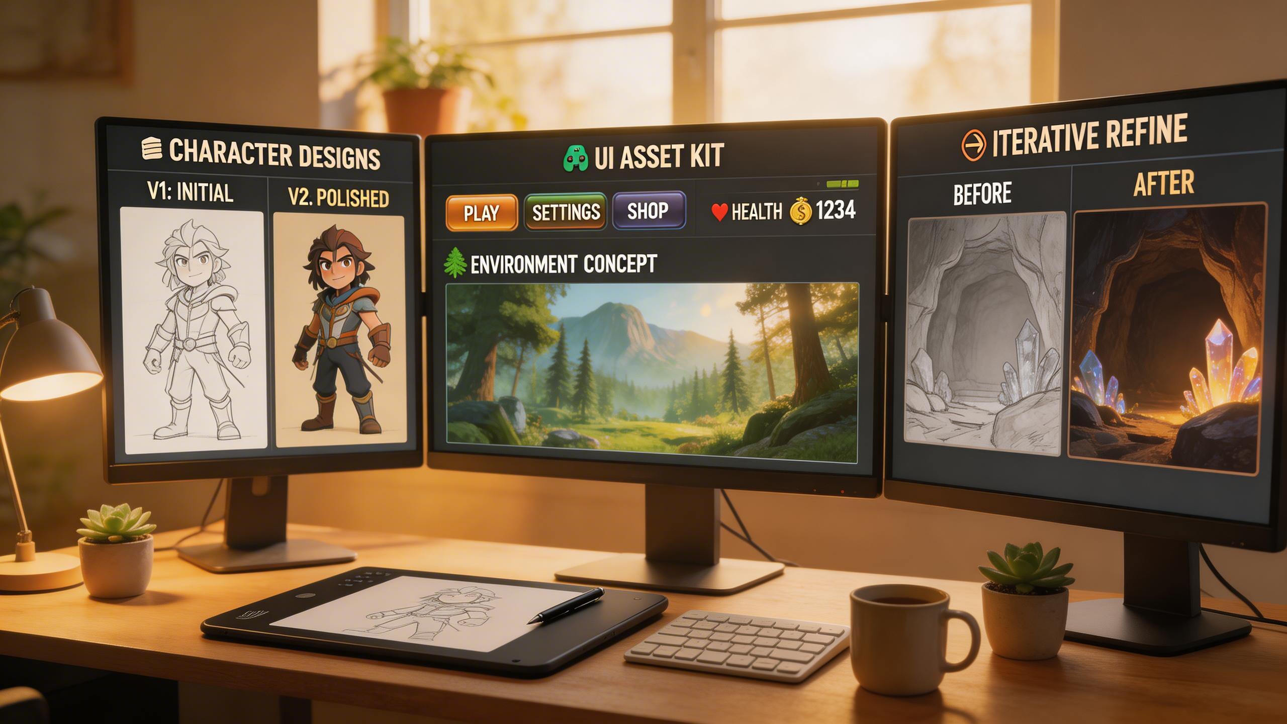 App & Game Design. Generate concept art, UI assets, character designs, and environment art. The image editing capabilities enable iterative refinement of creative assets for...