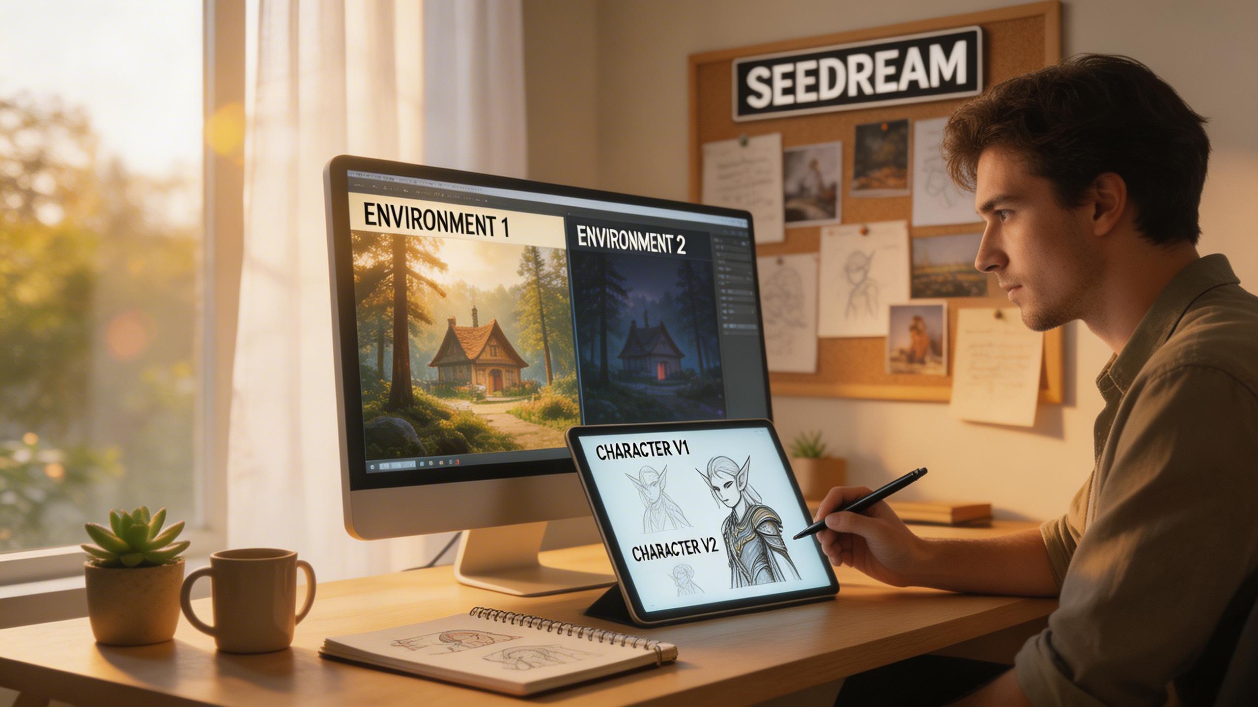Concept Art & Design. Rapidly explore visual concepts, mood boards, and design iterations. From character design to environment art, Seedream accelerates the creative ideation...