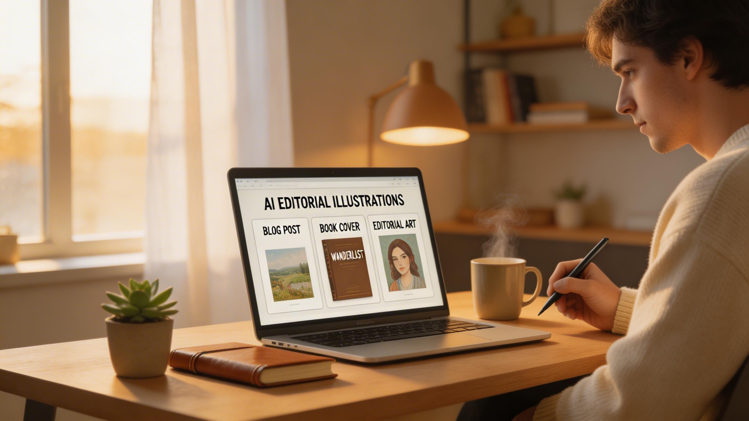 Publishing & Editorial. Generate illustrations for blog posts, articles, book covers, and editorial content. Create unique visuals that match your brand voice without...