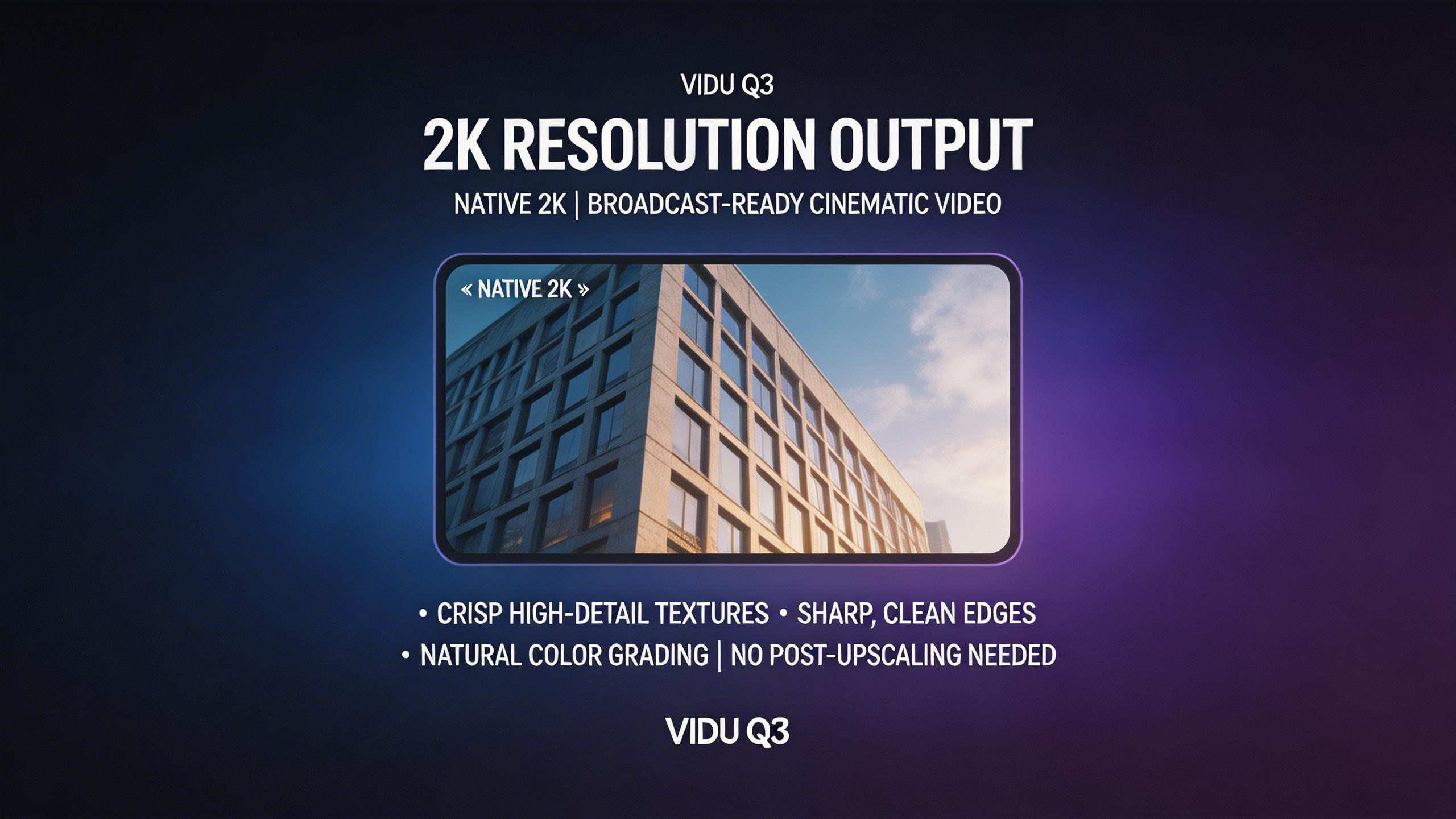 Salida en Resolución 2K. Resolución 2K nativa ofrece video nítido, listo para transmisión con retención de detalles finos. Texturas definidas, bordes limpios y gradación de...