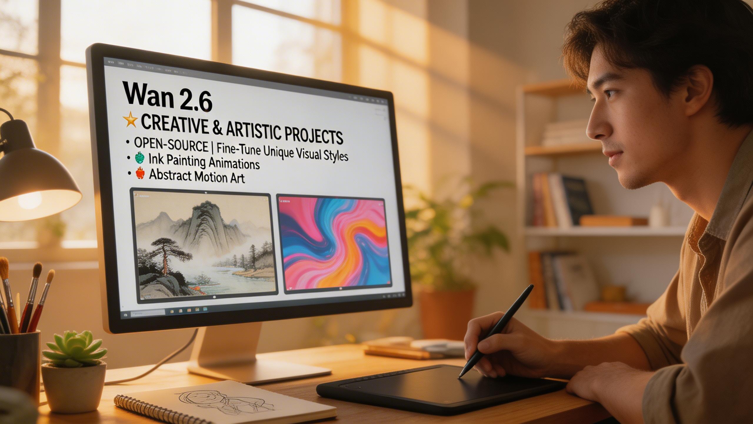 Creative & Artistic Projects. Wan 2.6 is ideal for artists and creators exploring AI-generated video art. Its open-source nature allows fine-tuning for unique visual styles —...